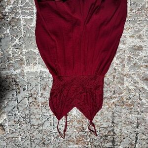 Elegant Burgundy Romper